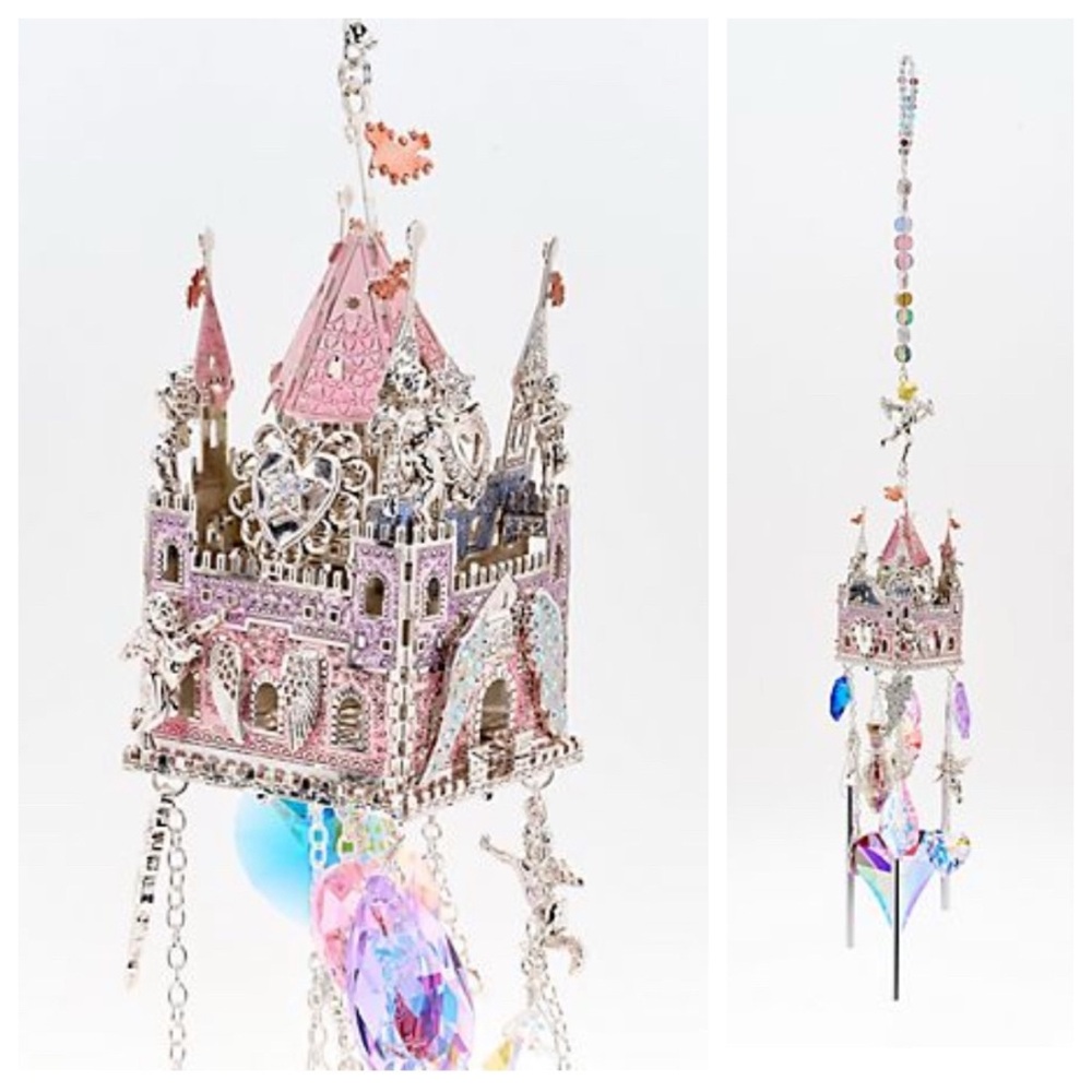 Kirks Folly Angel Castle Windchime Silvertone